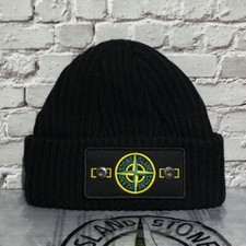 Stone Island Warm Cuffed Cap Knit Stretch Beanie Winter Hat Mens Women Gift 2026