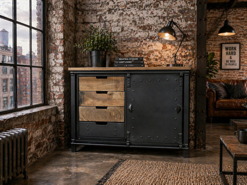 Industrial mango wood iron - wood, &