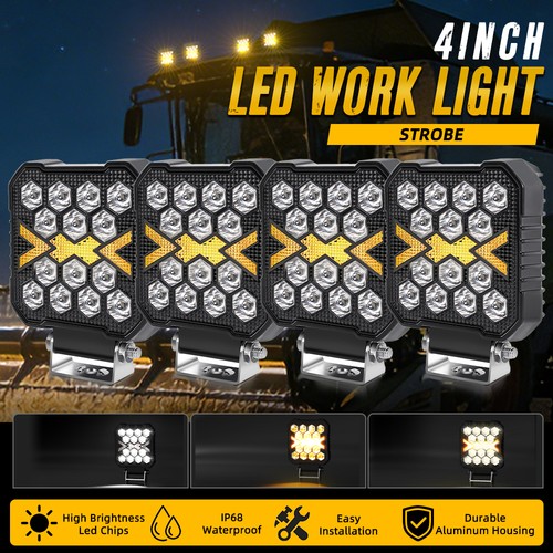 4pcs square led - square, light