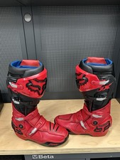 FOX INSTINCT MOTOCROSS MX BOOTS, UK12 US13 EU48 RED/BLACK