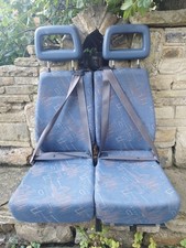 Twin Double Minibus Day Van Crew bus Camper inc Seat belts Head rests  O/S arch 