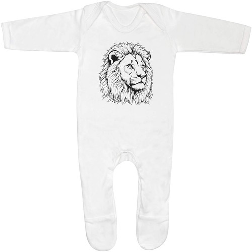Lion side profile baby - side,