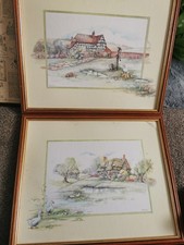 ⭐⭐⭐⭐⭐ Two Lovely Framed Glenda Rae Signed Prints.