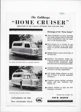 1959 Standard Atlas van Calthorpe Home Cruiser motor caravan conversion brochure