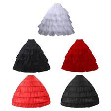 Bridal Hoop Crinoline, Elastic Waist Hoop Skirt Slips Underskirt Wedding