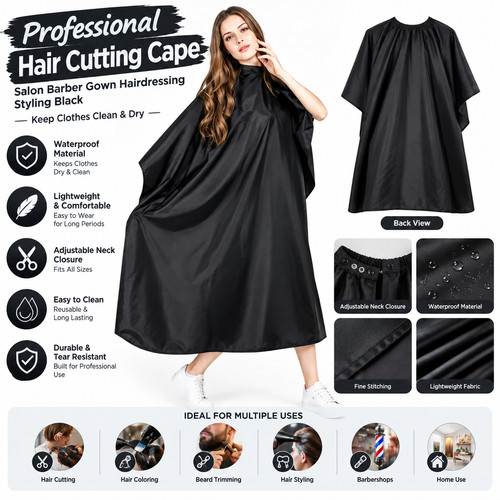 Professional hair cutting - hair, cape