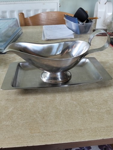 Vintage stainless steel gravy - steel,