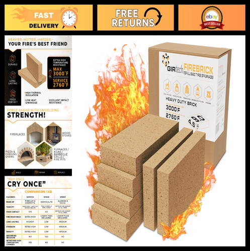Heavy duty firebricks pack - heavy,