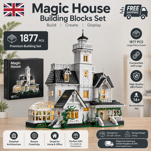 1877 pcs magic house blocks - 1877,