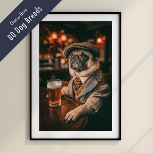 Funny dog drinking beer the - funny,