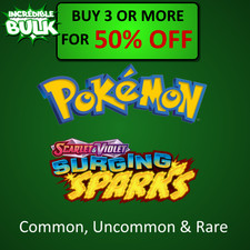 Surging Sparks Common/Uncommon/Rare Near Mint (NM) Pokemon Card Singles