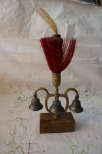 Old set of Saddle or Shaft Bells from a Horse Drawn Military Wagon - Red & White
