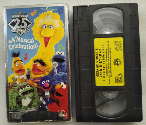 Vhs sesame street 25th - vhs,