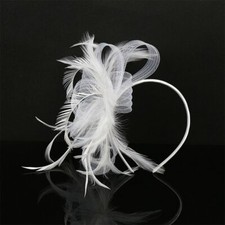 Clip Wedding Feather Fascinator Headband Ladies Day Races Aliceband Royal Ascot,