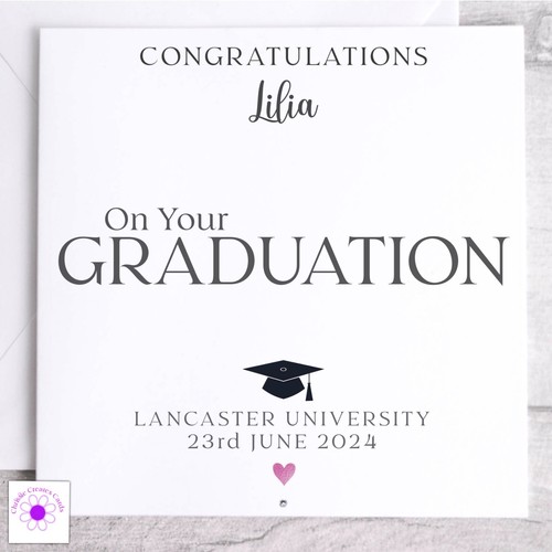 Personalised graduation card - personalised,