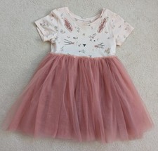 Next Girls Pink Floral Bunny