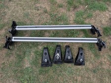 Genuine Lockable Renault Roof Bars / Roof Rack Fit Renault Mégane MK4 - 4 Keys