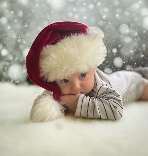 Luxury baby and adult - luxury, santa