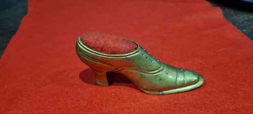 Vintage shoe pin cushion - shoe,