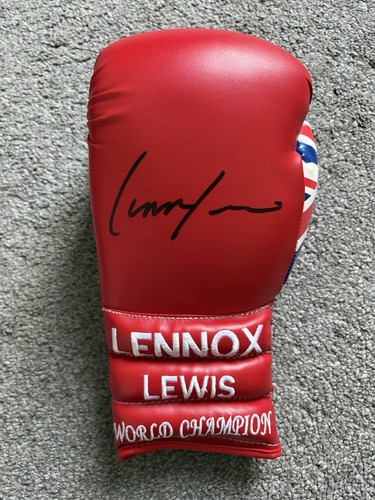 Lennox lewis signed autograph - lennox,