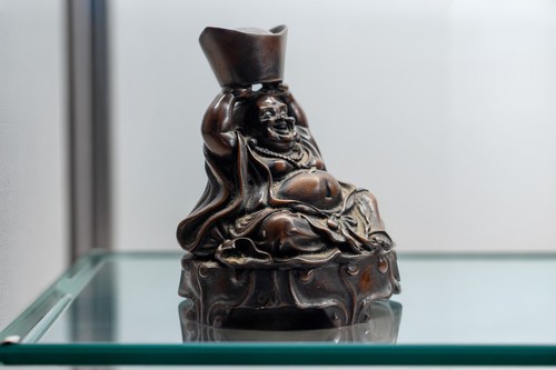 Laughing buddha with sycee - laughing,