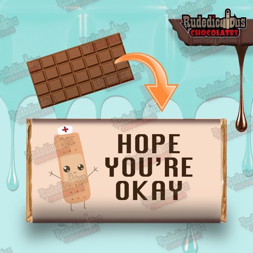 Rude chocolate bar - rude, wrapper