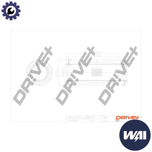 Air filter dp1110 - filter, dp1110.10.0726