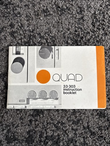 Quad 303 instruction - quad, 33-303