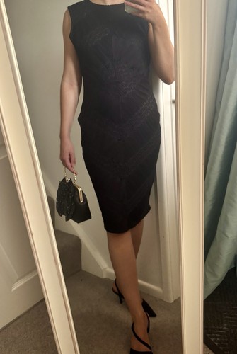 Lipsy london black lace - black, sheath