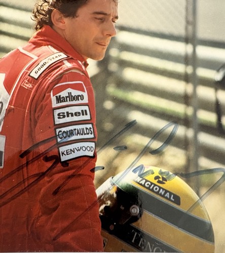Ayrton senna signed 1993 - signed,