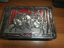 Vintage riley toffee tin red - riley's,