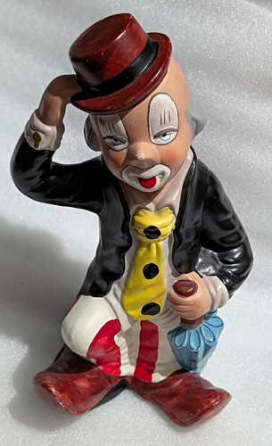 Hand painted ceramic clown - hand,