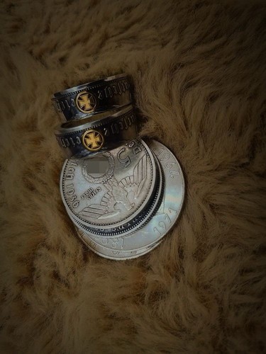 German mark silver coin - german, 5