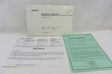 Sony instruction book - sony,