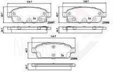 Brake Pad Rear Axle To Fit Chevrolet Aveo 13->, Cruze 09->, Orlando 11->, Trax 1