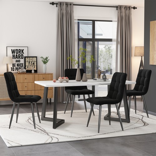 Dining table chairs set - table,
