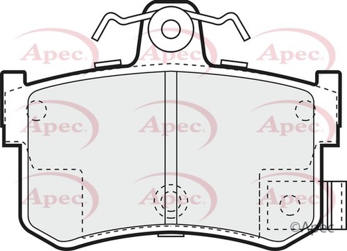 Apec pad834 rear brake - rear,
