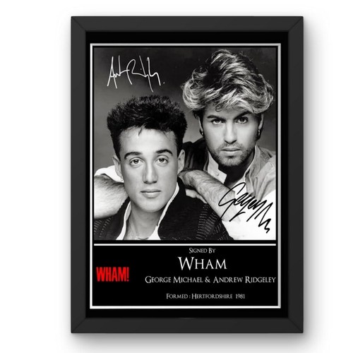 Wham signed framed mounted - or,