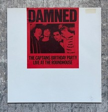 The Damned: The Captains Birthday Party 1986 Stiff Records Blue Vinyl LP NM/VGC+