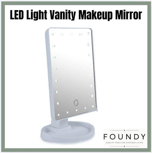 Led makeup mirror rectangular - mirror,