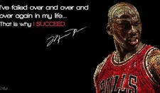 A3/A4 Size - MICHAEL JORDAN SUCCESS INSPIRE QUOTE BASKETBALL ART POSTER  # 29