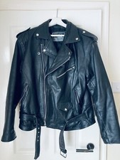 Leather Biker Style Jacket 