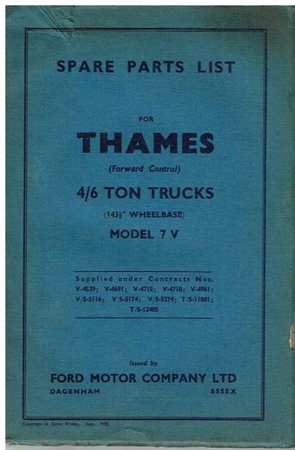 Ford thames model - thames, 7y