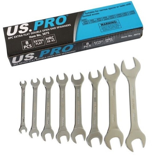 Extra flat spanner - flat, set