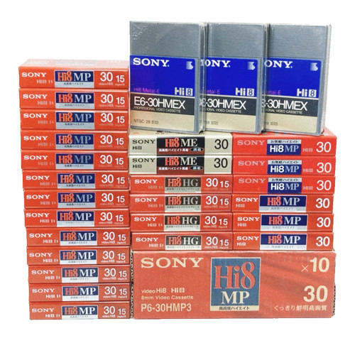 Lot sony hi8 blank - 38, video