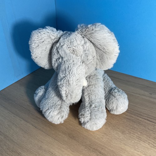 Grey elephant soft toy - grey,