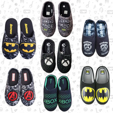 Mens Gaming Marvel Slippers Xbox Call Of Duty Batman Avengers Novelty UK 7-12