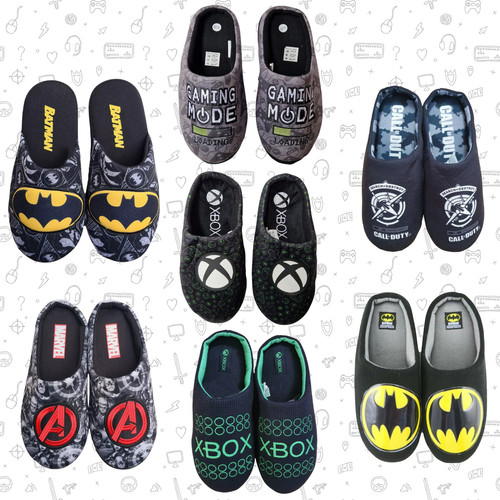 Mens gaming marvel slippers - mens,