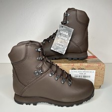 Combat Patrol Boots Iturri Size 8L Brown Leather Waterproof Army Issue New