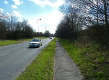 Photo A1 Cycle track alongside Wilmslow Road, Ringway Thorns Green The c c2011